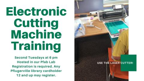 Second Tuesdays at 6 pm Hosted in our Pfab Lab Registration is required. Any Pflugerville library cardholder  12 and up may register.