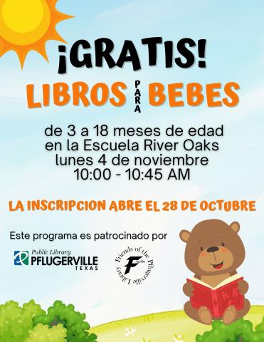 Volante para libros para bebes