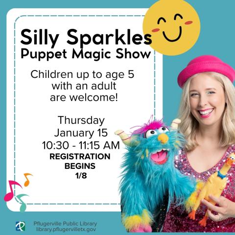 Silly Sparkles with a puppet
