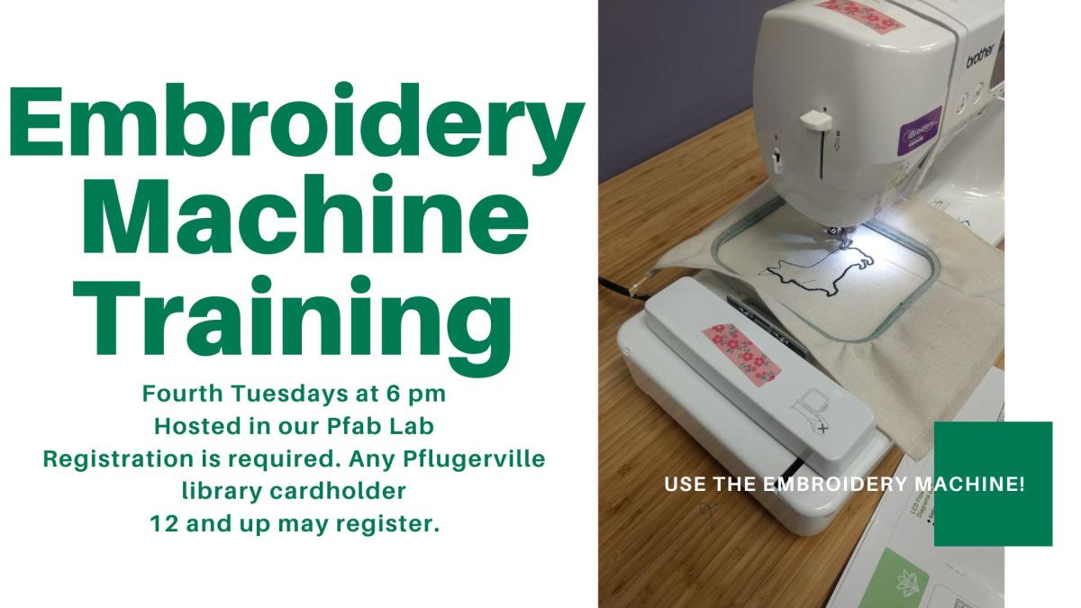 Fourth Tuesdays at 6 pm  Hosted in our Pfab Lab Registration is required. Any Pflugerville library cardholder  12 and up may register.