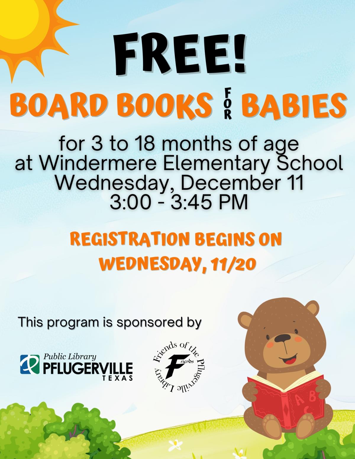 Free Board Books for Babies flyer