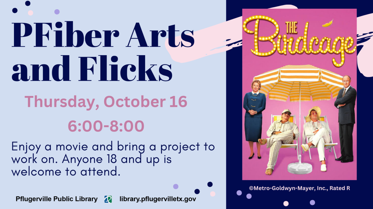 Text includes event information. Includes movie poster.