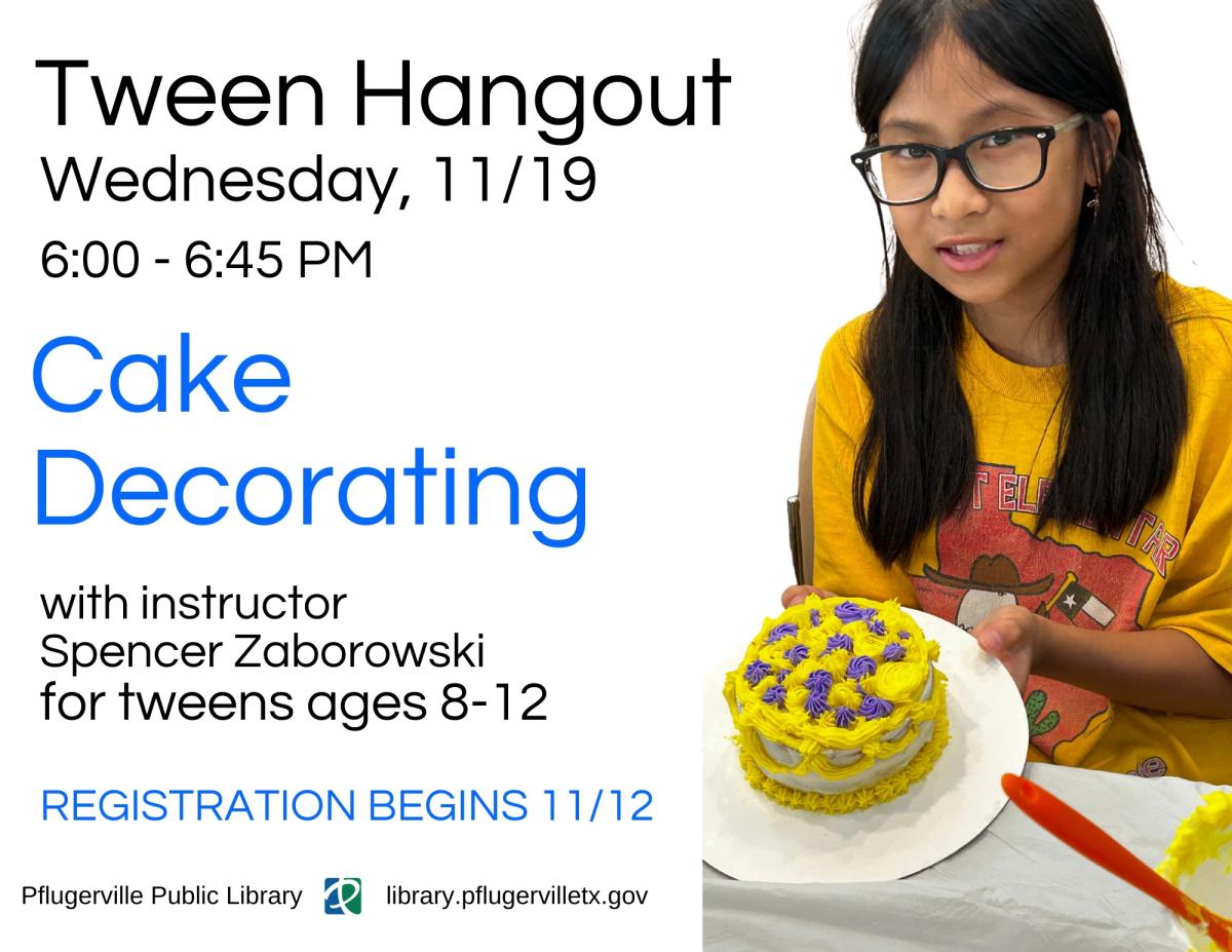 Girl decorating cake